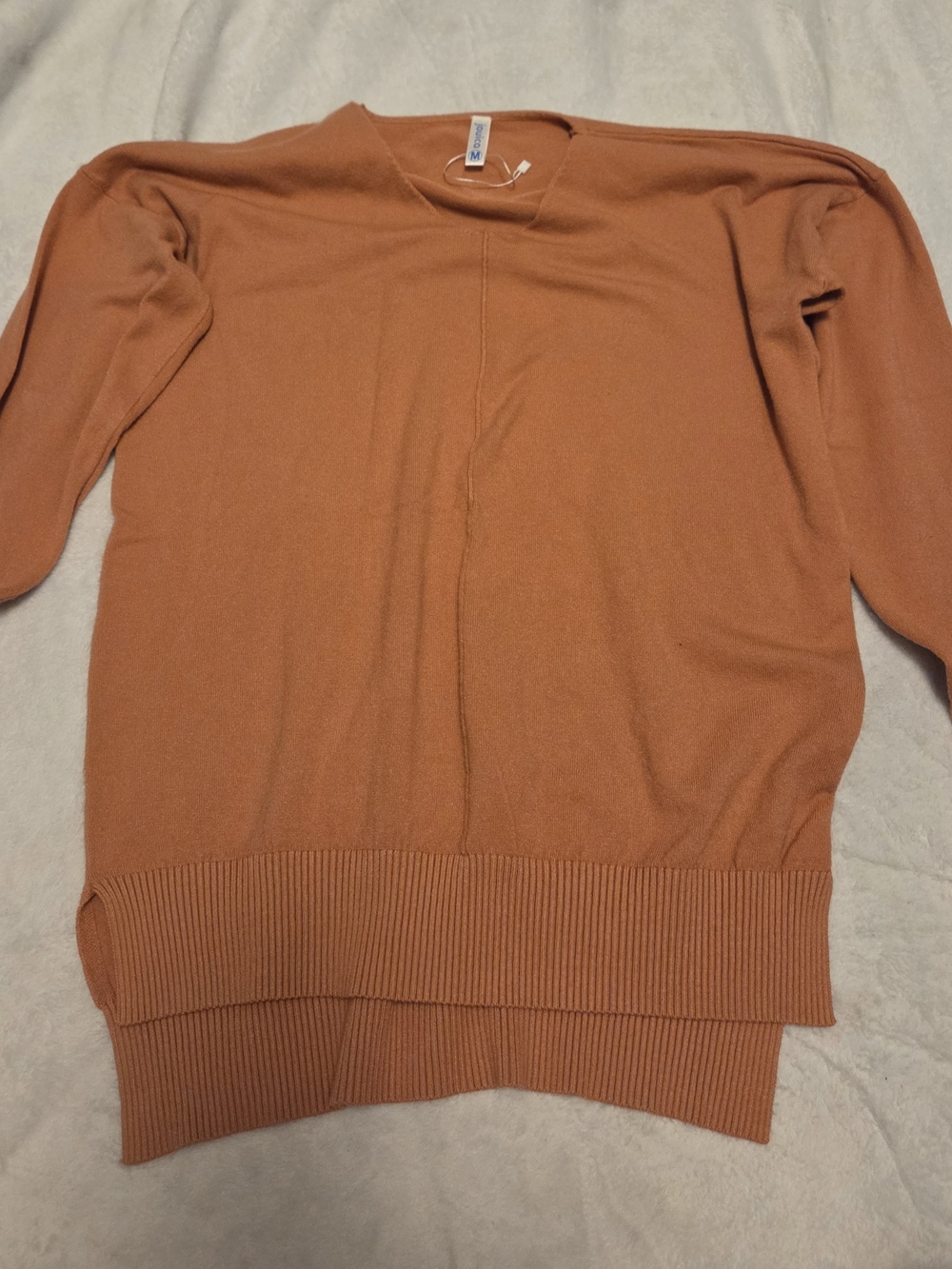 Men's Crewneck Sweater in Burnt Orange